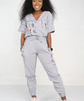 Sabafuraha Watoto Nusu Grey Scrub Set - The Harbour | Curated For You